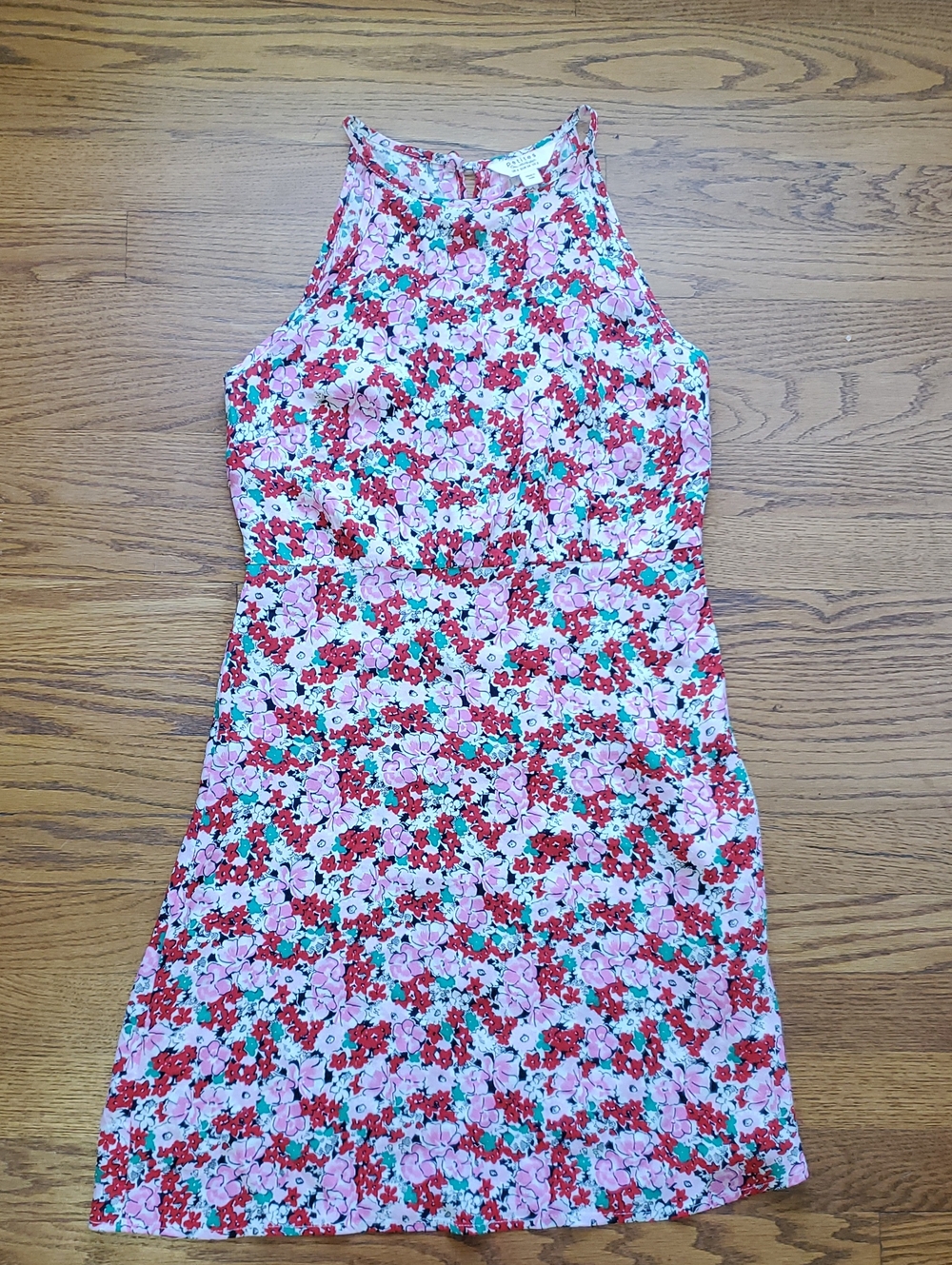 Miss Selfridge Pink and Red Floral Petite Dress